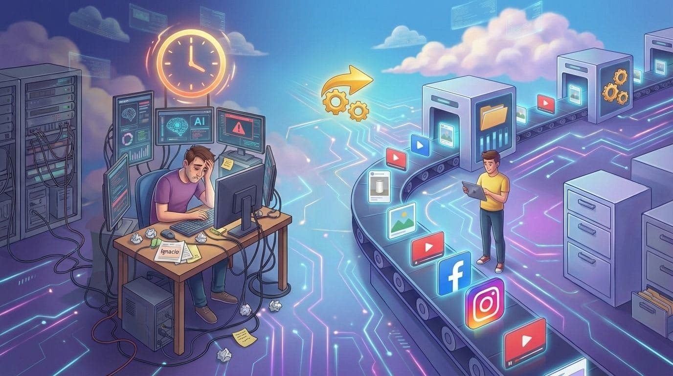 Caso real: por qué sellers como Ignacio pierden horas generando contenido con IA cuando podrían automatizarlo